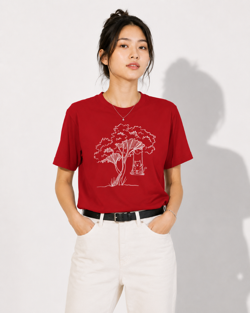 人生を謳歌する - 猫Tシャツ